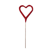 Bulk Mini Red Heart Sparkler 4" 24 pc