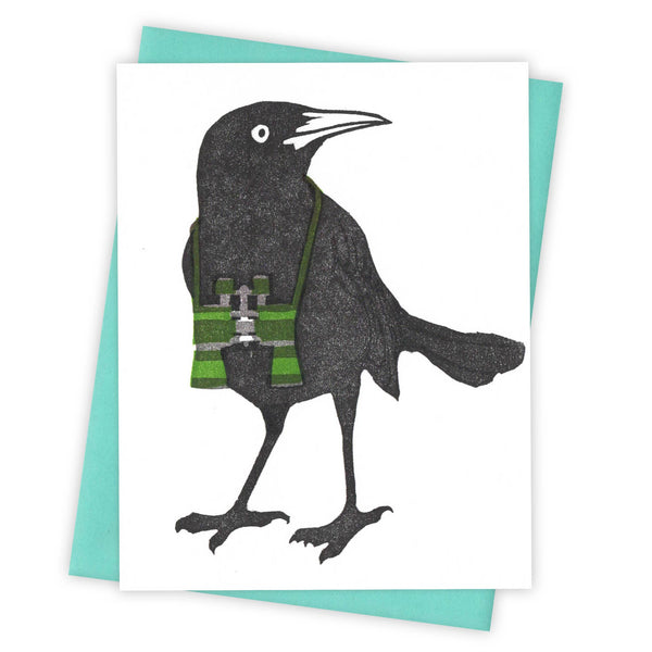 Burdock & Bramble - Birdwatching Grackle Card