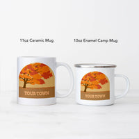 Rock Scissor Paper - Personalized City Camp Mug Fall Color View