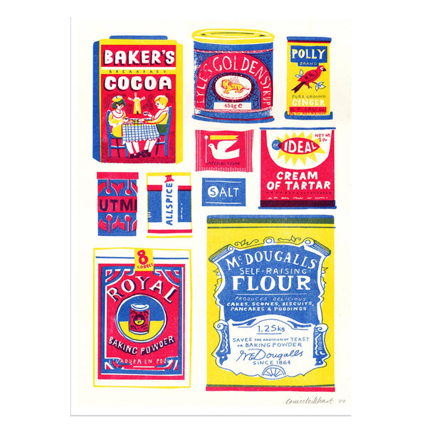 The Printed Peanut - A3 Baking Collection Riso Print