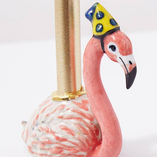 Camp Hollow - Flamingo "Party Animal" Cake Topper