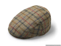 Bronte Moon - Flat Cap - Multicheck - Moss - Unisex - Made in England