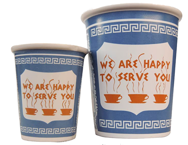 New York Greek Ceramic Coffee Cup (Set of 2)